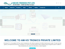 Tablet Screenshot of amvotronics.com